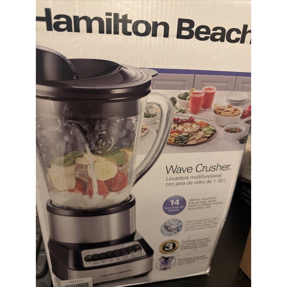 Hamilton Beach 54221 Wave Crusher Multi-Function Blender - Black/Stainless Steel